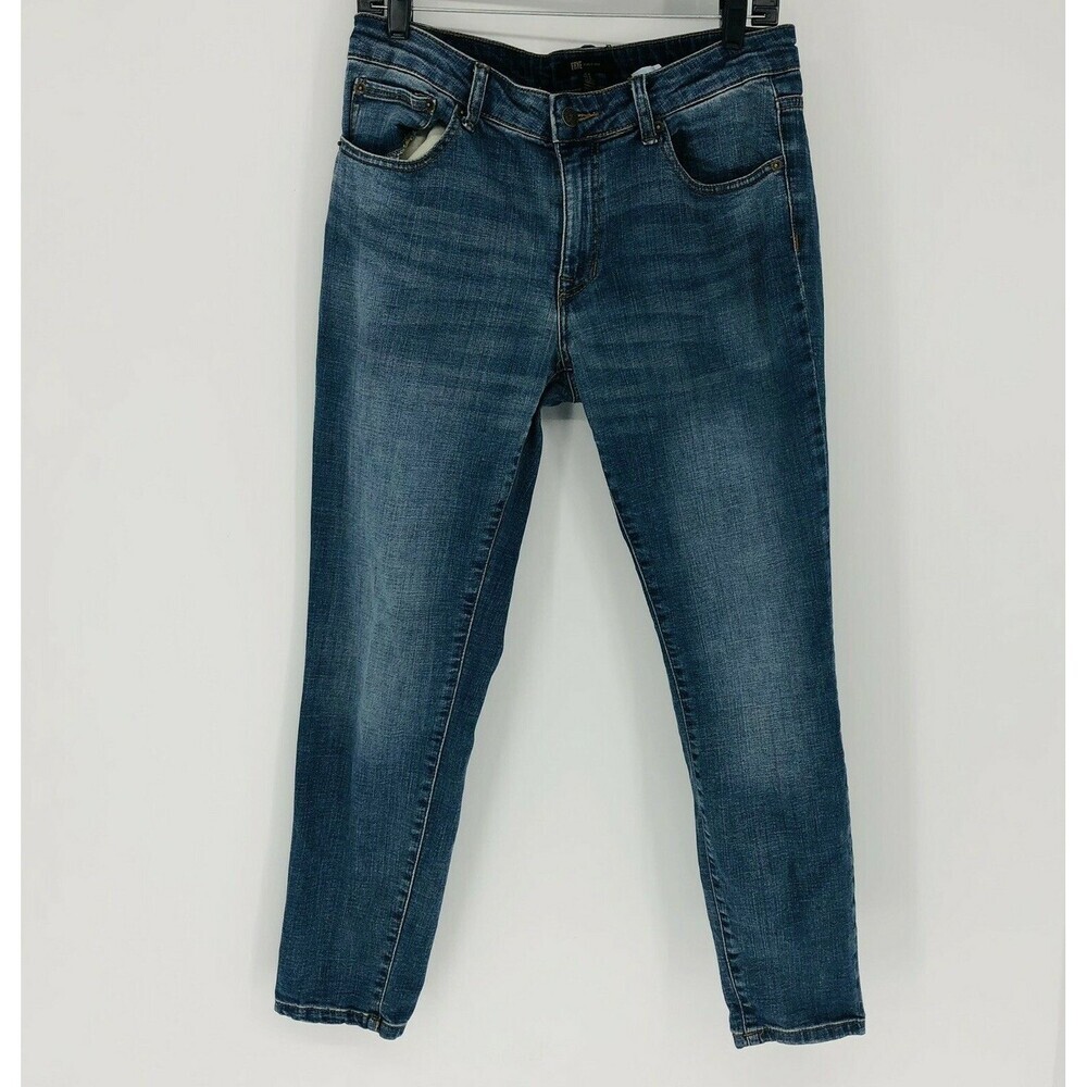 Frye Blue Denim Straight Leg Jeans Women's Size 8 Medium Lived in Wash Skinny